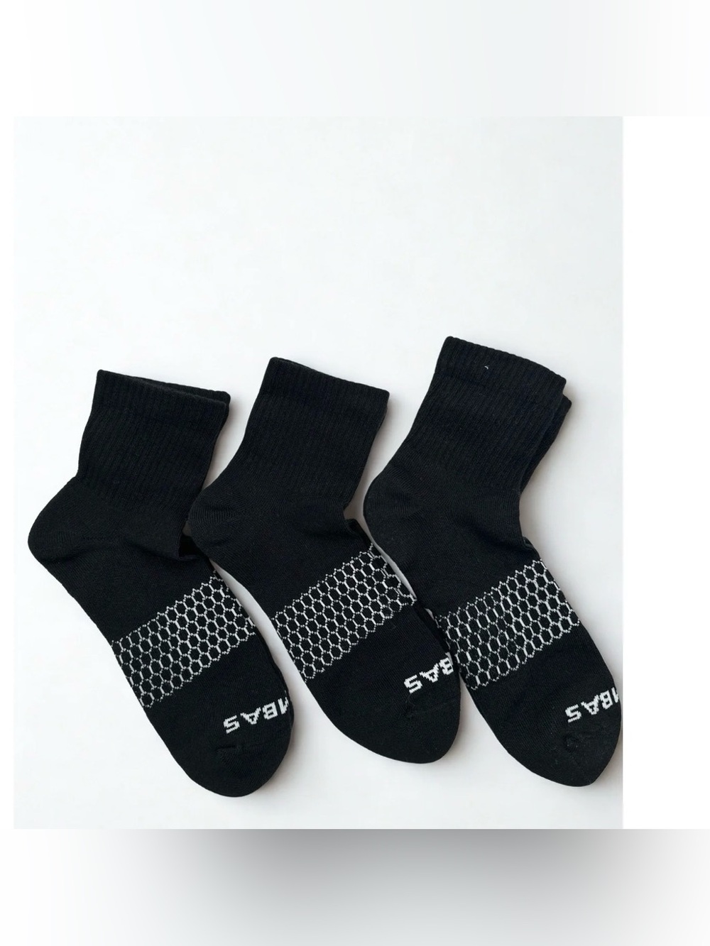 3 pack Bombas Socks size 7-11
